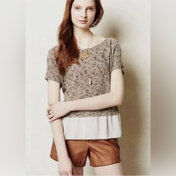Anthropologie knit sweater top - Picture 1 of 8